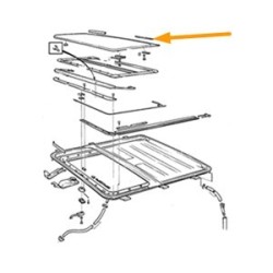 Schuifdak afdichtingsprofiel chassis achter*