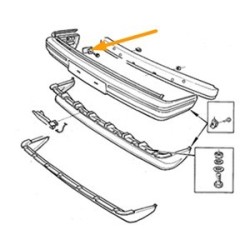 Bumpermontagebeugel voorzijde vanaf '81