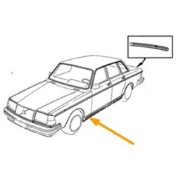 Sierlijst spatbord linksonder vanaf '86