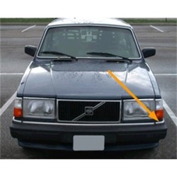 Trim moulding, Bumper front left chrome from '81