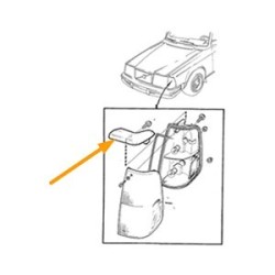 Trim moulding, Turn signal left from '86