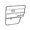 Interior door panel for Driver side, rear to '92