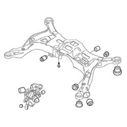 Bus ophanging achteras controlarm laag binnenste*