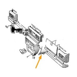 Interieurpaneel dashboard zwart rechts*