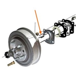 Flat key, Brake drum