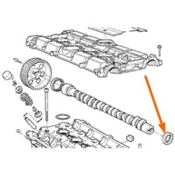 Radial oil seal Camshaft rear