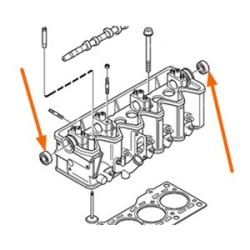 Radial oil seal Camshaft front rear