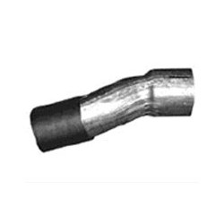 Exhaust pipe bent single, round