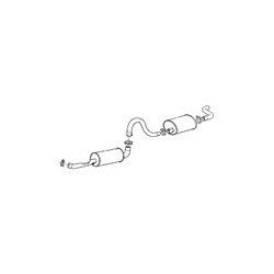 Exhaust system from Catalytic converter without Add-on material