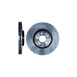 Remschijf vooras geperforeerd 336 mm - 17,5 Inch