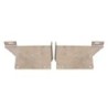 Mudflap plate rear left rear right Kit