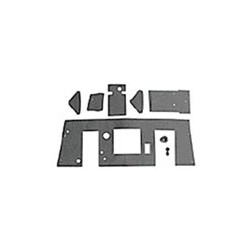 Isolation mat, Firewall black