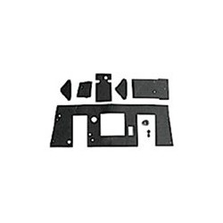 Isolation mat, Firewall black