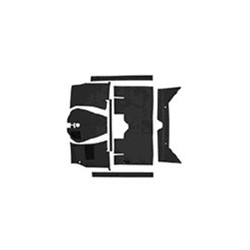 Mattenset naaldvilt zwart vanaf '62