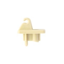 Clip zonneklep beige