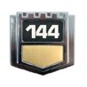 Embleem "144" spatbord B20E, B20F van '73 tot '74