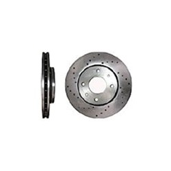 Brake disc Front axle perforated