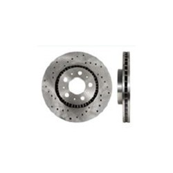 Brake disc Front axle perforated