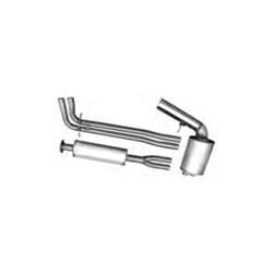 Sports silencer set Stainless steel from Catalytic converter Simons