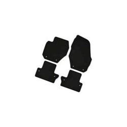 Floor accessory mats Velours black grey