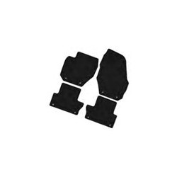 Floor accessory mats Velours black grey