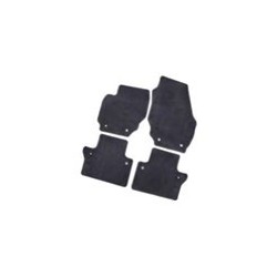 Floor accessory mats Velours black-grey