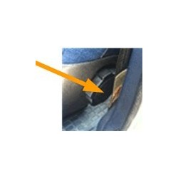 Afdekking zittingverstelling grijs^