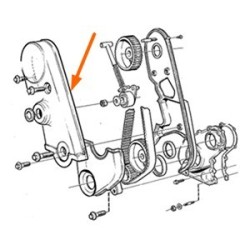 Cover, Timing belt front upper