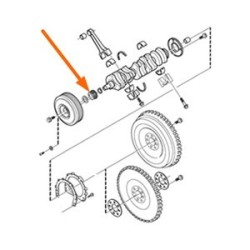 Belt gear, Timing belt for Crankshaft