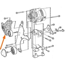 Belt tensioner, V-ribbed belt