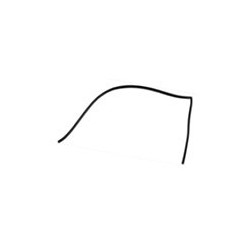 Door seal front for Door right