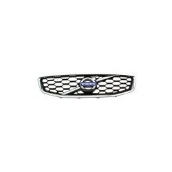 Radiator grill with Rod with Emblem with honeycomb grid