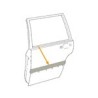 Trim moulding, Door for Driver side, rear
