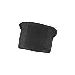 Trunk mat Synthetic material Rubber black