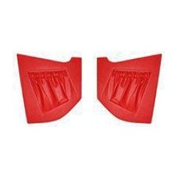 Binnenpaneelset A-stijl rood voor beide zijden van '64 tot '69