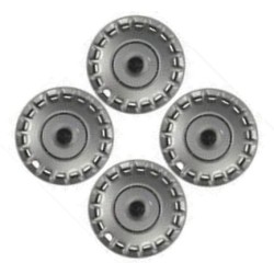 Wieldop zilver 15 Inch voor stalen velgen^