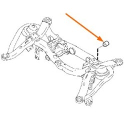 Bearing, Wheel bearing housing Rear axle