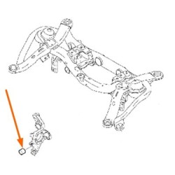 Bearing, Wheel bearing housing Rear axle lower