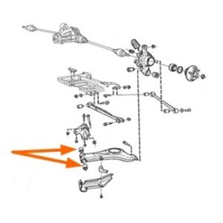 Bus ophanging draagarm laag met multilink as