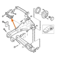 Tie rod, Steering Rear axle lower