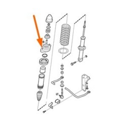 Suspension strut Support Bearing Rear axle