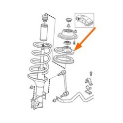 Spring cap Front axle upper