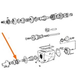 Lager hoofdas versnellingsbak M30, M31, M40, M41