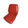 Upholstery Front seat Seat lower Seat upper Vinyl red Kit