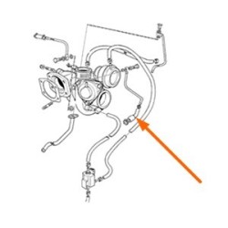 Radiateurslang turbolader instroom
