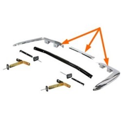 Bumper rear Stainless steel blank Kit