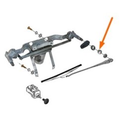 Cap, Wiper arm chromed