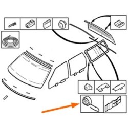 Raammechanisme glijschoen