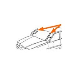 Trim moulding, Glas Windscreen right left Kit