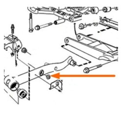 Bus ophanging draagarm
